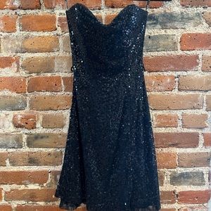 Betsey Johnson Black Sequin Dress